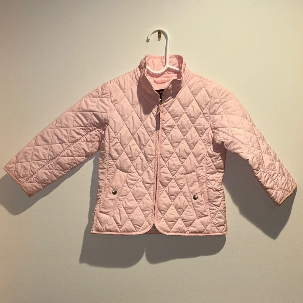 Lands End Pink Quilted Jacket - Picture 1 of 14